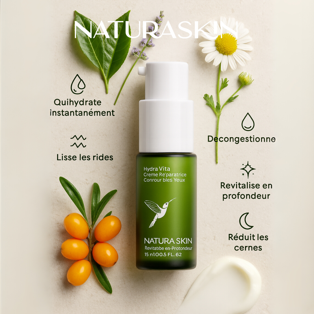 Crème Contour Yeux - Natura Skin - visuel 6