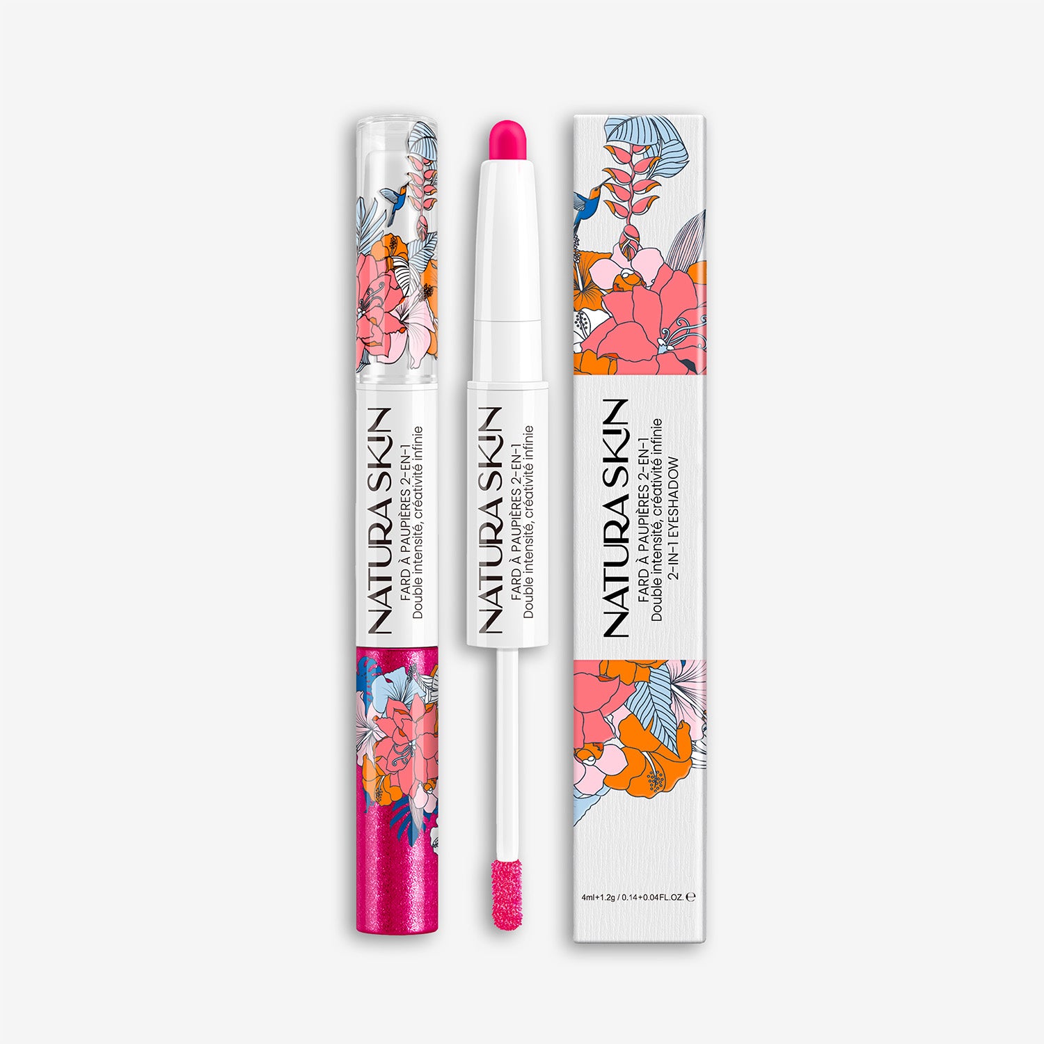 Fard à Paupières 2-en-1 Corail Fleuri - Intensité et Brillance