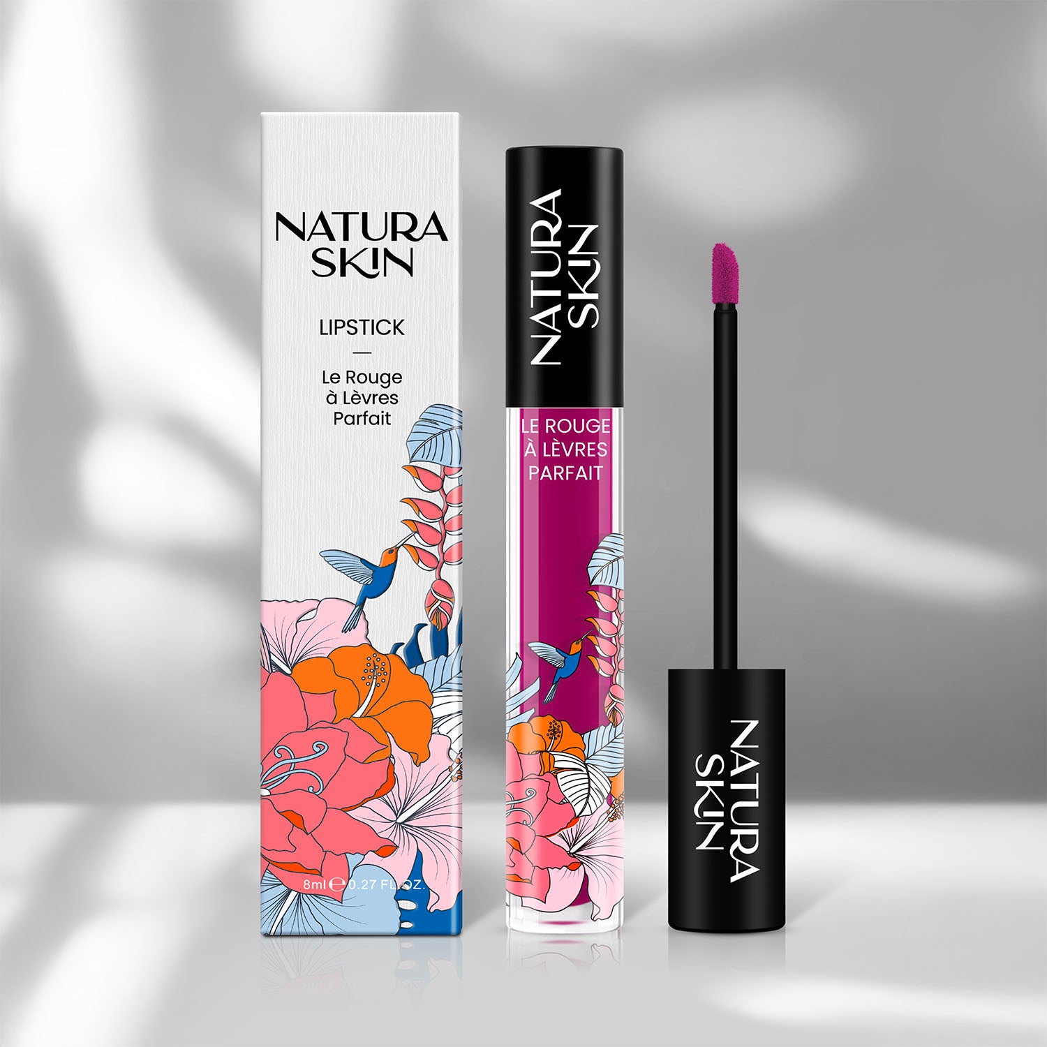 Rouge à Lèvres Mat Liquide Fuchsia Floral