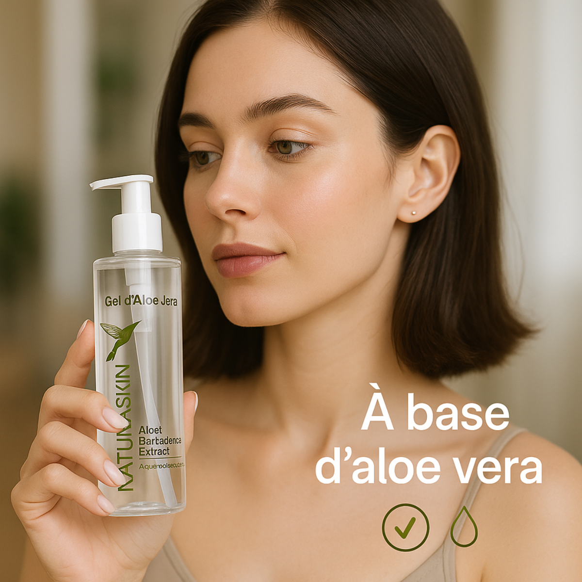 Gel aloe vera pompe hygiénique format économique 200ml
