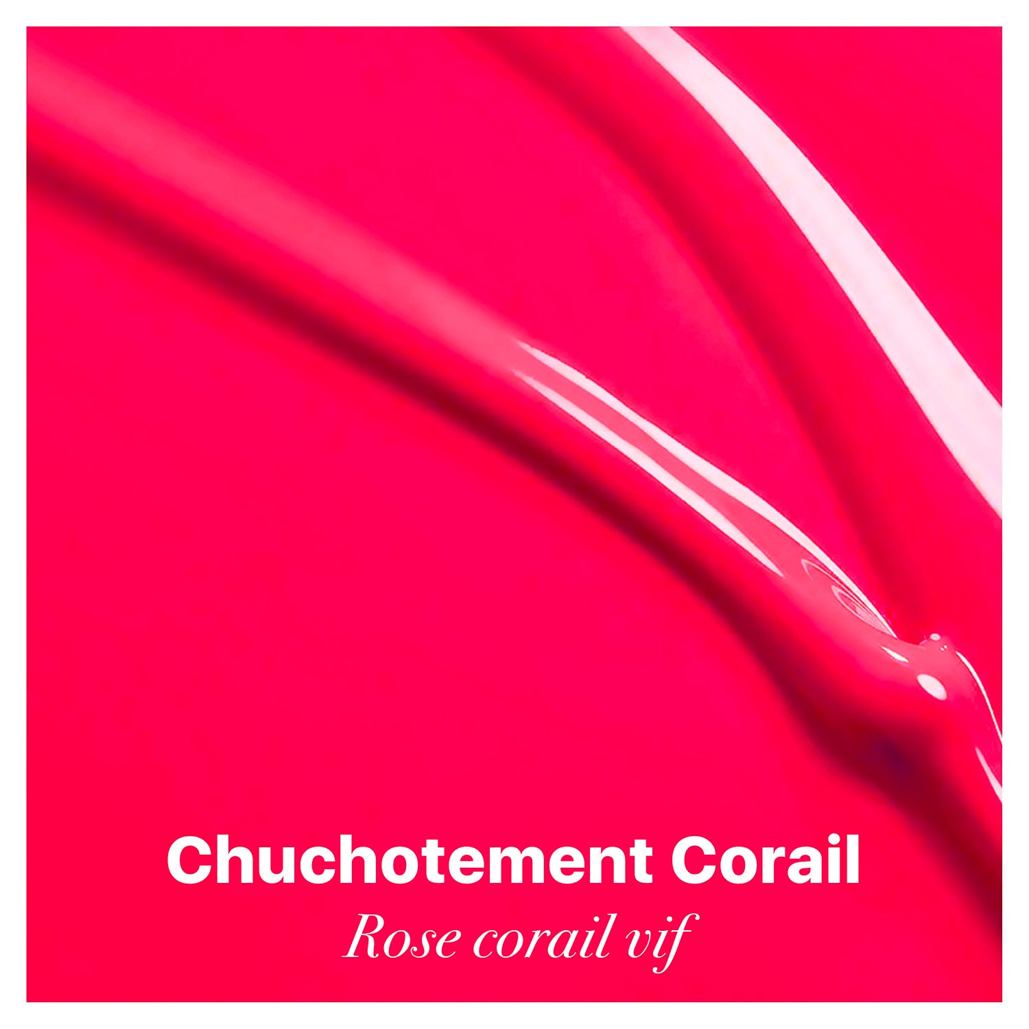 Vernis semi permanent rose corail vif éclatant et lumineux