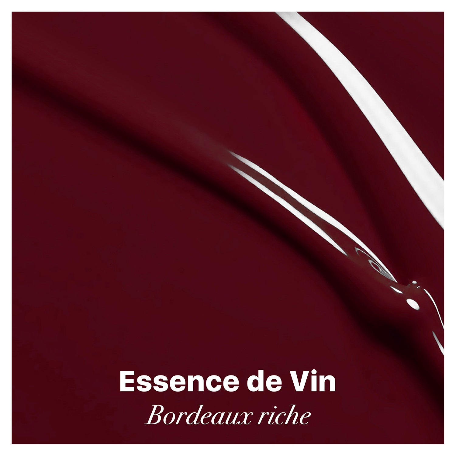 Vernis semi permanent bordeaux riche aux nuances profondes et élégantes