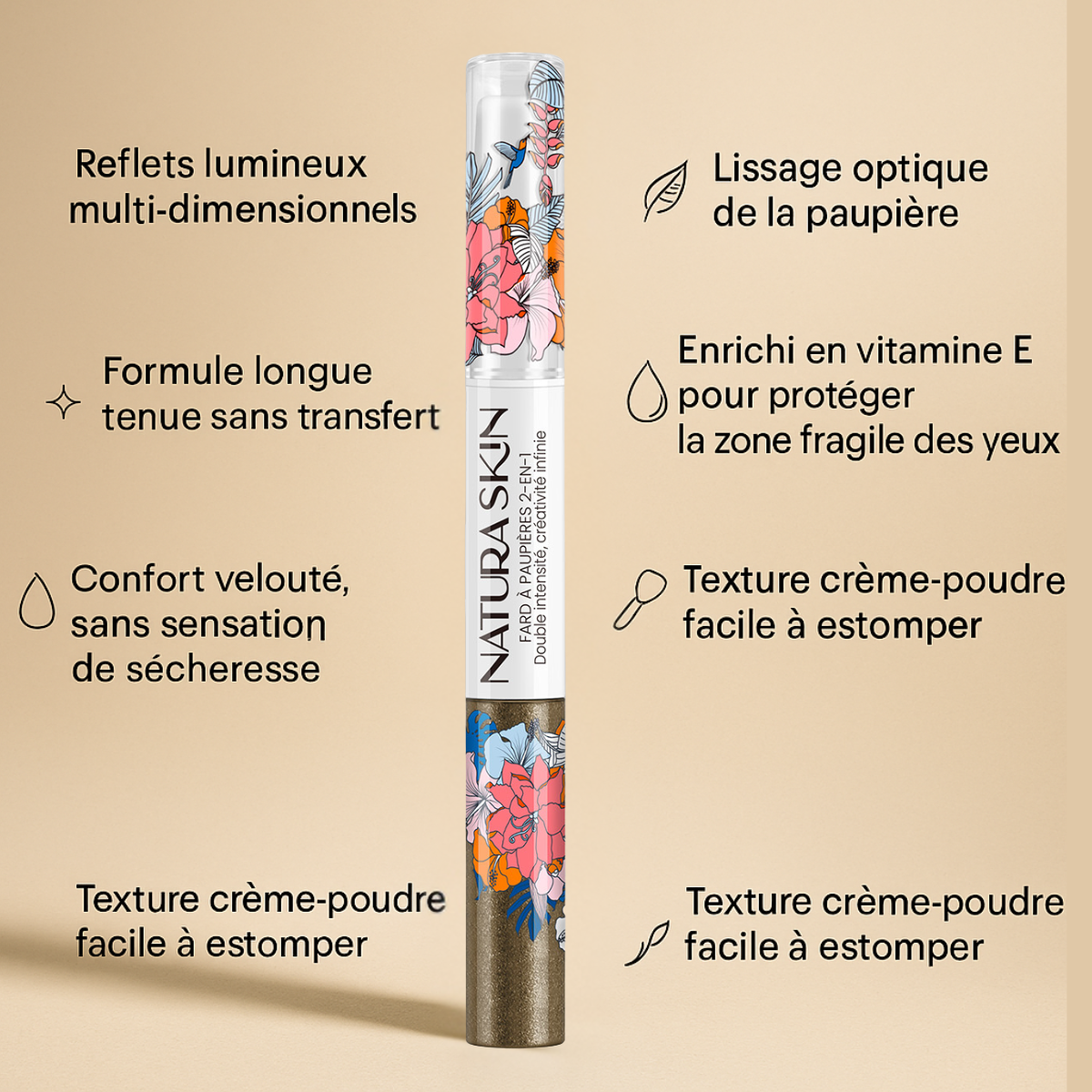 Fard Paupières Crème 12 Teintes - Natura Skin - visuel 13