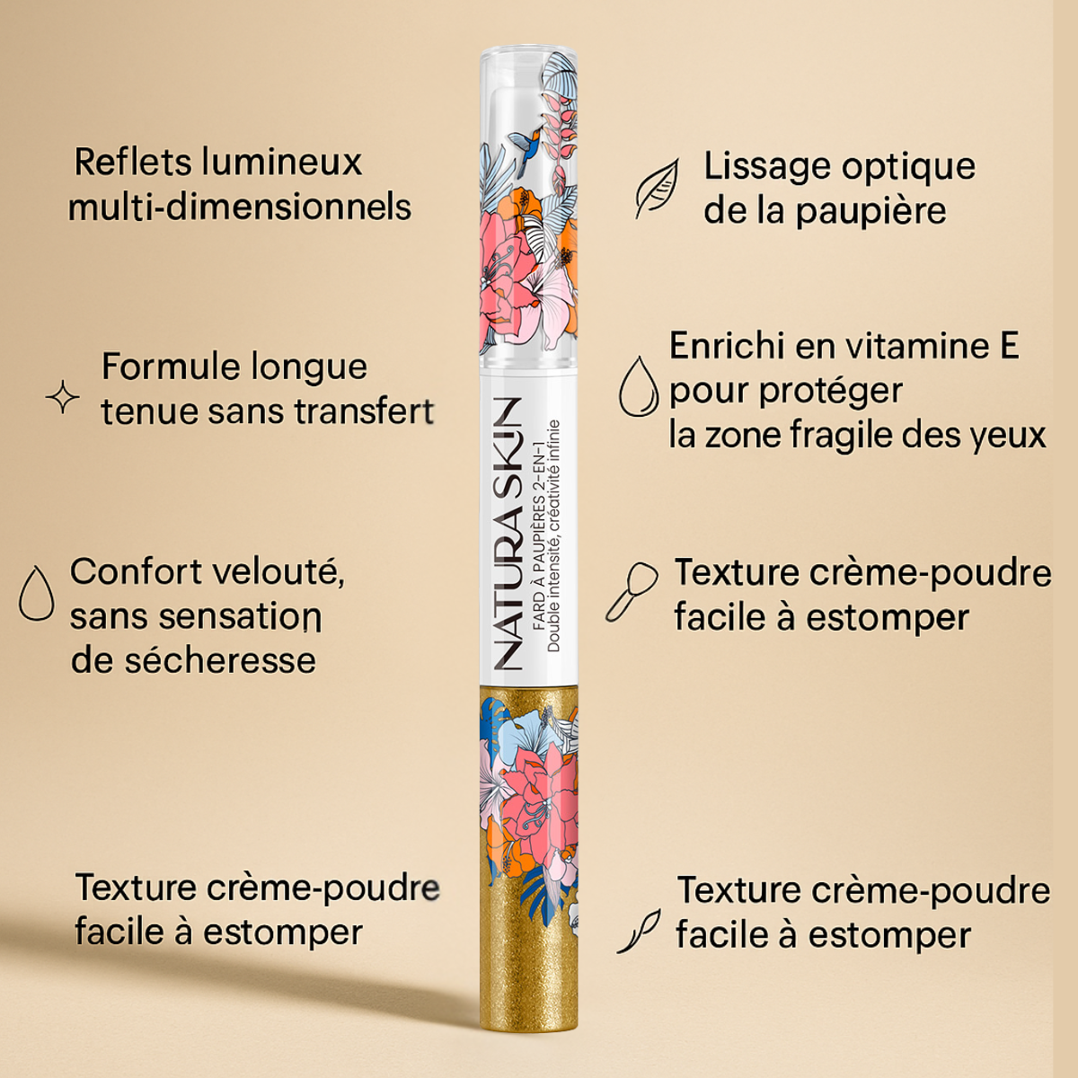 Fard Paupières Crème 12 Teintes - Natura Skin - visuel 30