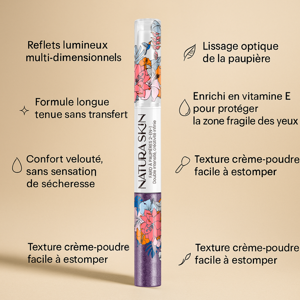 Fard Paupières Crème 12 Teintes - Natura Skin - visuel 82