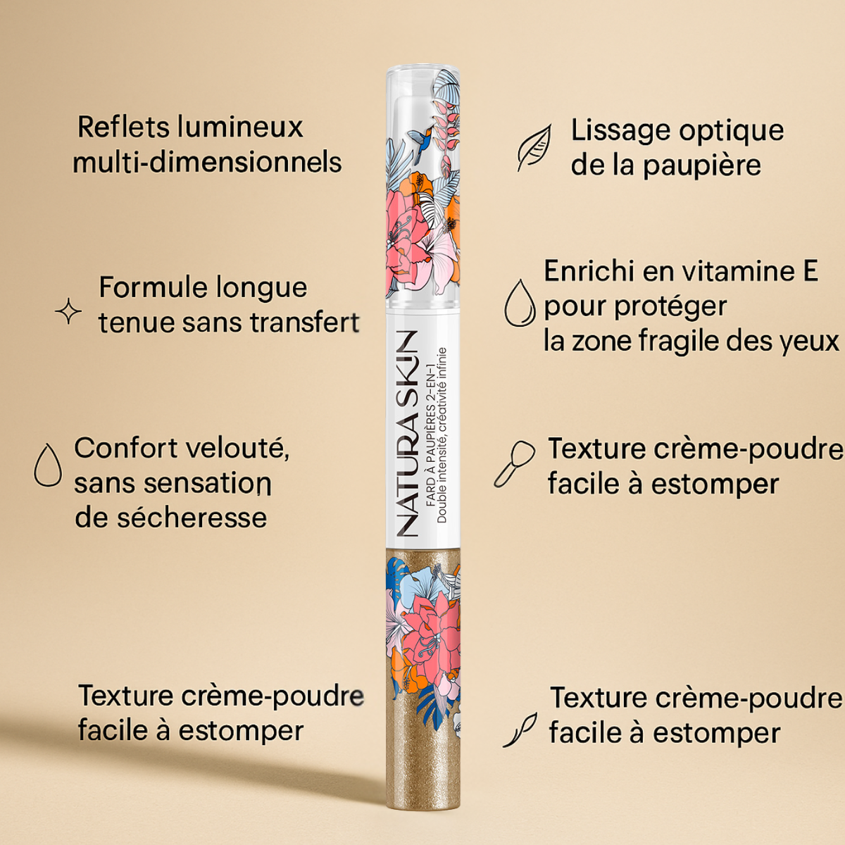 Fard Paupières Crème 12 Teintes - Natura Skin - visuel 48