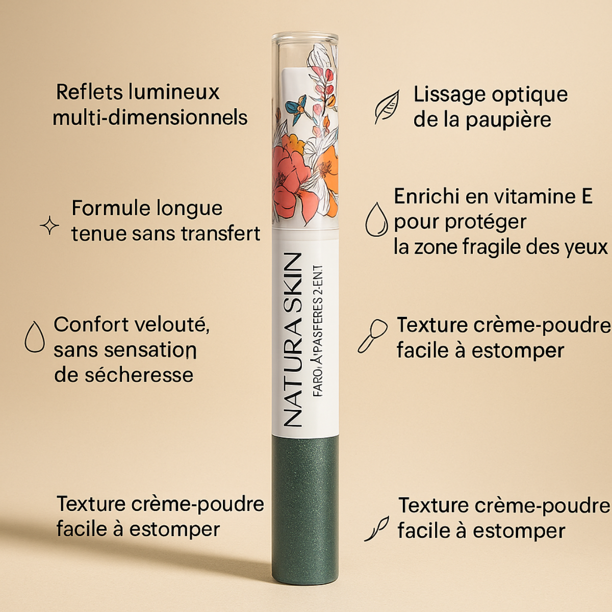 Fard Paupières Crème 12 Teintes - Natura Skin - visuel 64