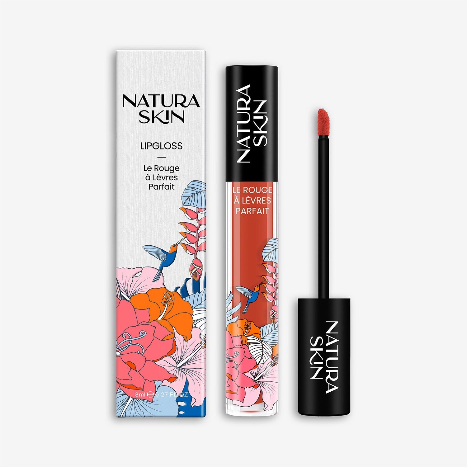 Gloss lèvres liquide brillance miroir 8 teintes Natura Skin