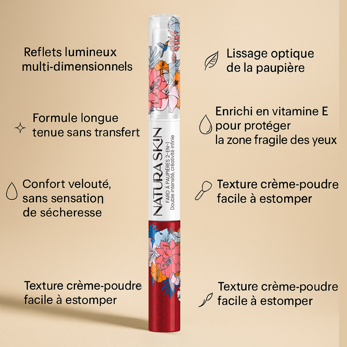 Fard Paupières Crème 12 Teintes - Natura Skin - visuel 73