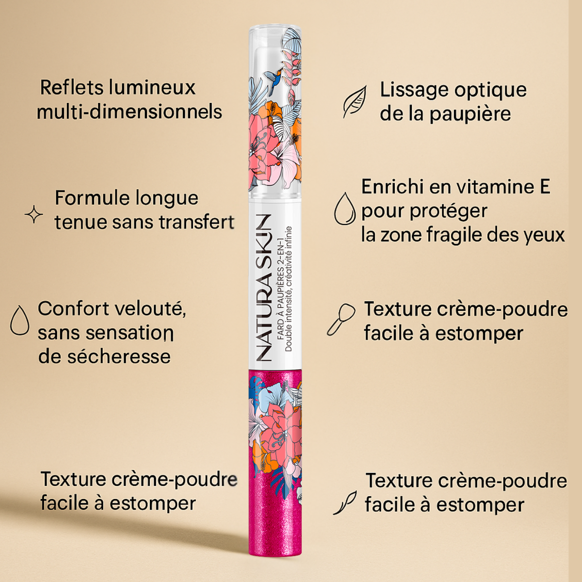 Fard Paupières Crème 12 Teintes - Natura Skin - visuel 20