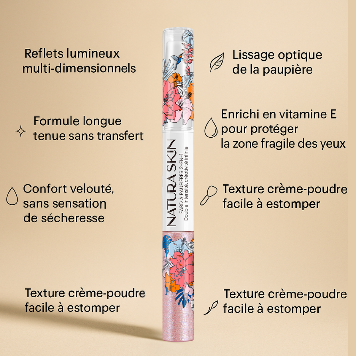 Fard Paupières Crème 12 Teintes - Natura Skin - visuel 56