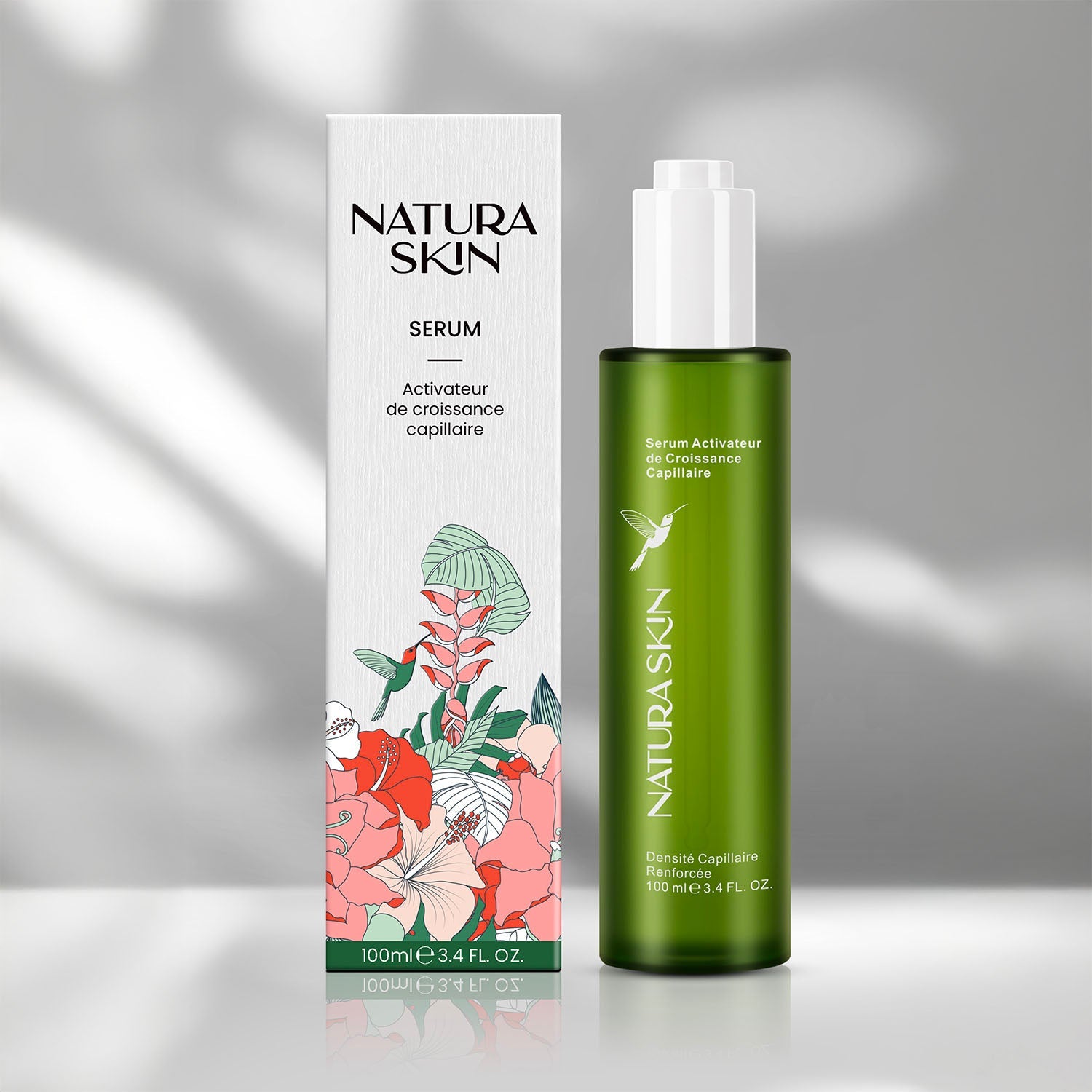 Sérum pousse cheveux bio application cuir chevelu