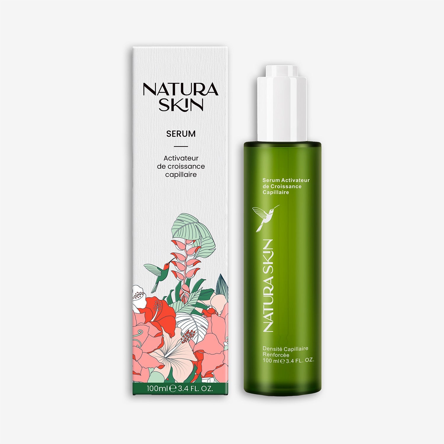Sérum pousse cheveux 100ml romarin caféine anti-chute Natura Skin