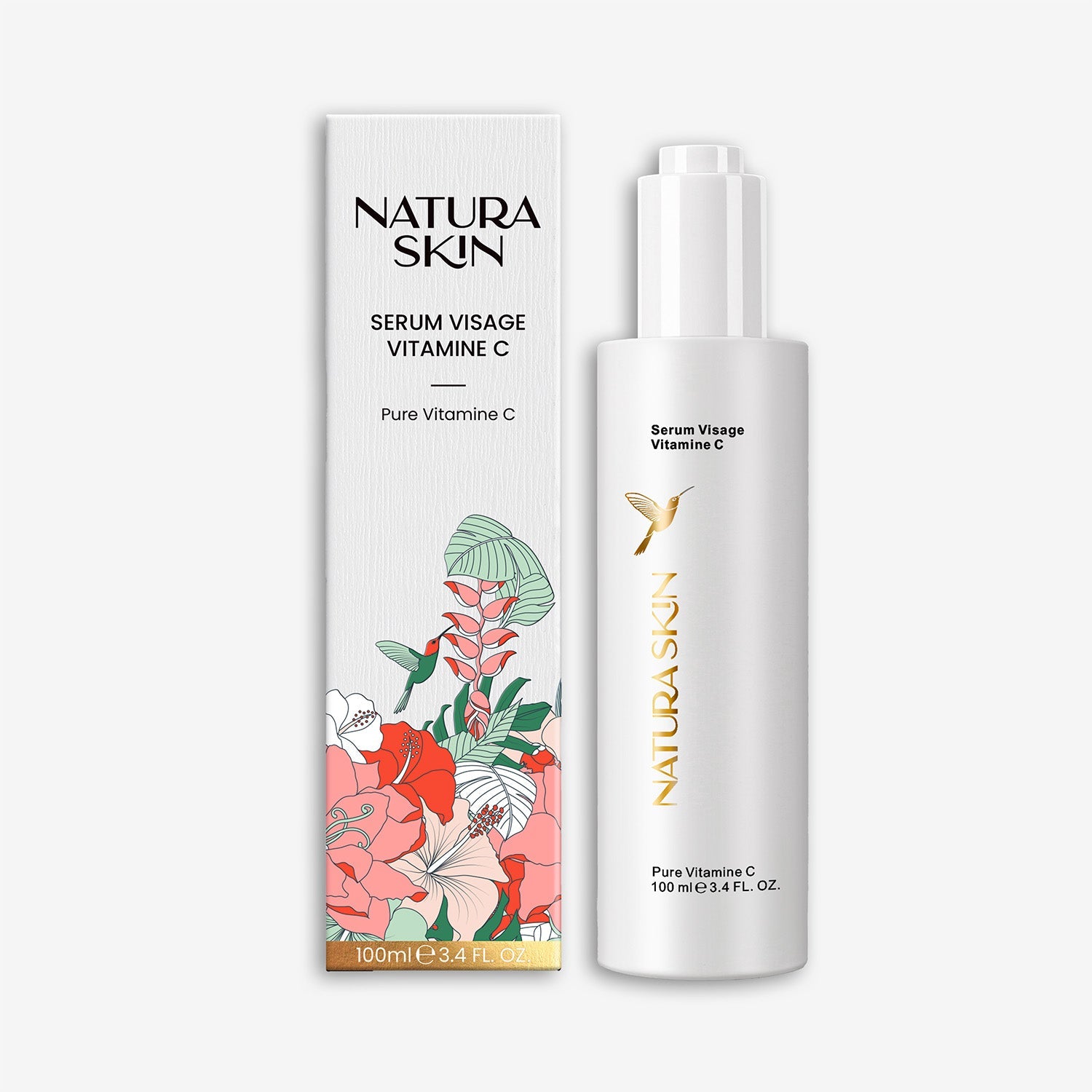 Sérum vitamine C visage éclat 30ml 15% stabilisée Natura Skin