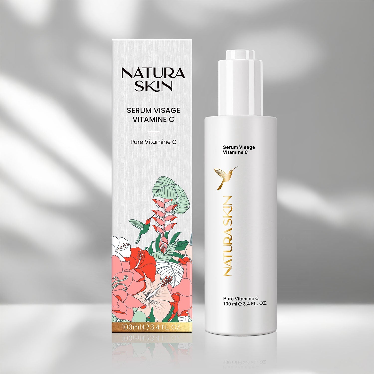 Sérum vitamine C anti-taches teint unifié flacon teinté