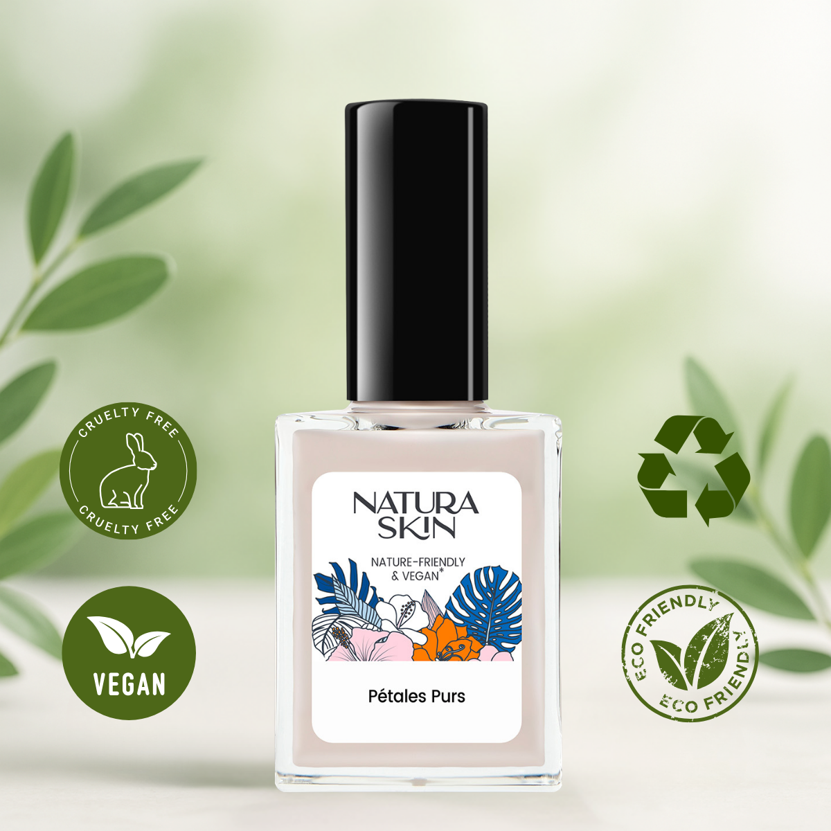 Vernis nude bio sourcé doux et élégant