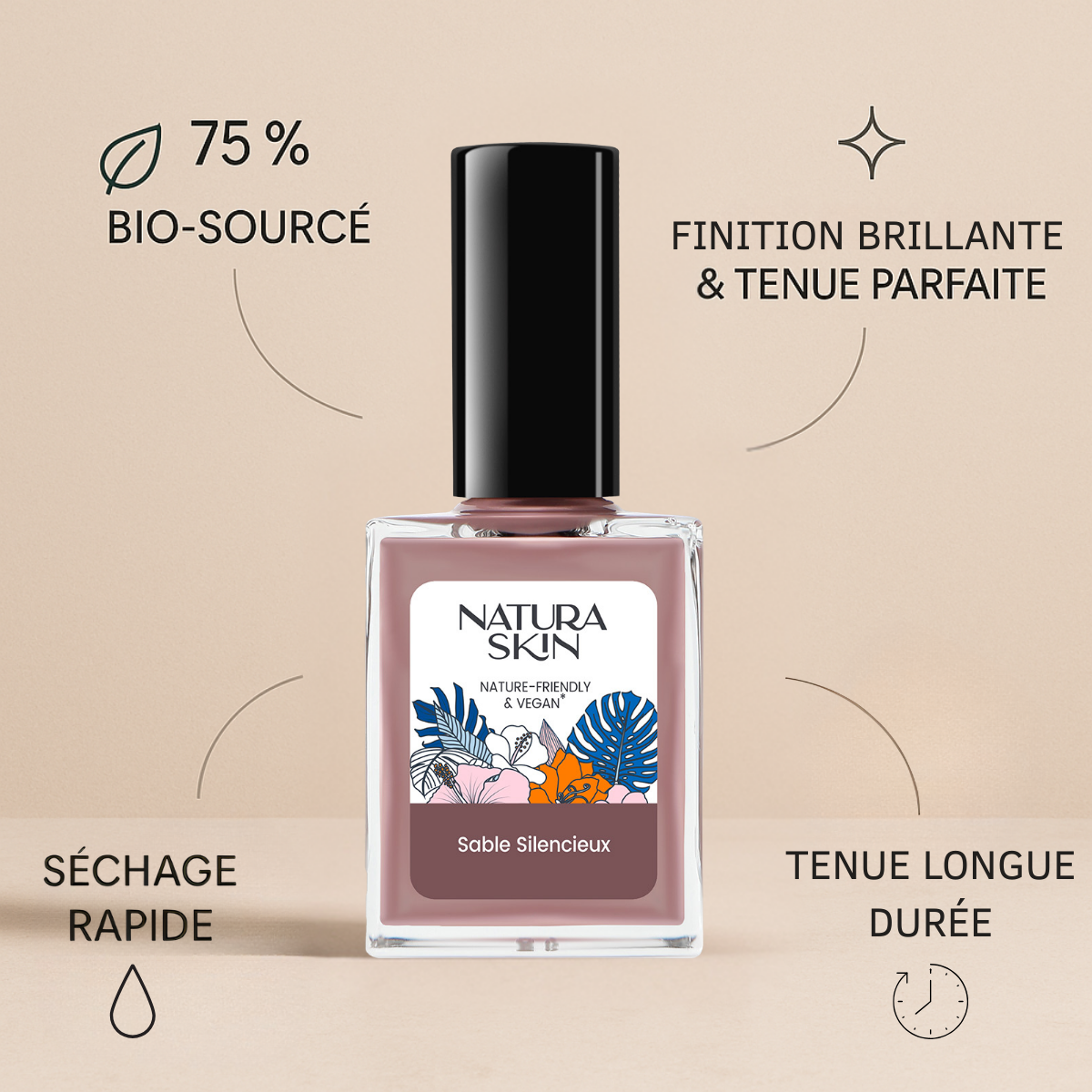 Vernis Bio-Sourcé 14 Couleurs - Natura Skin - visuel 132