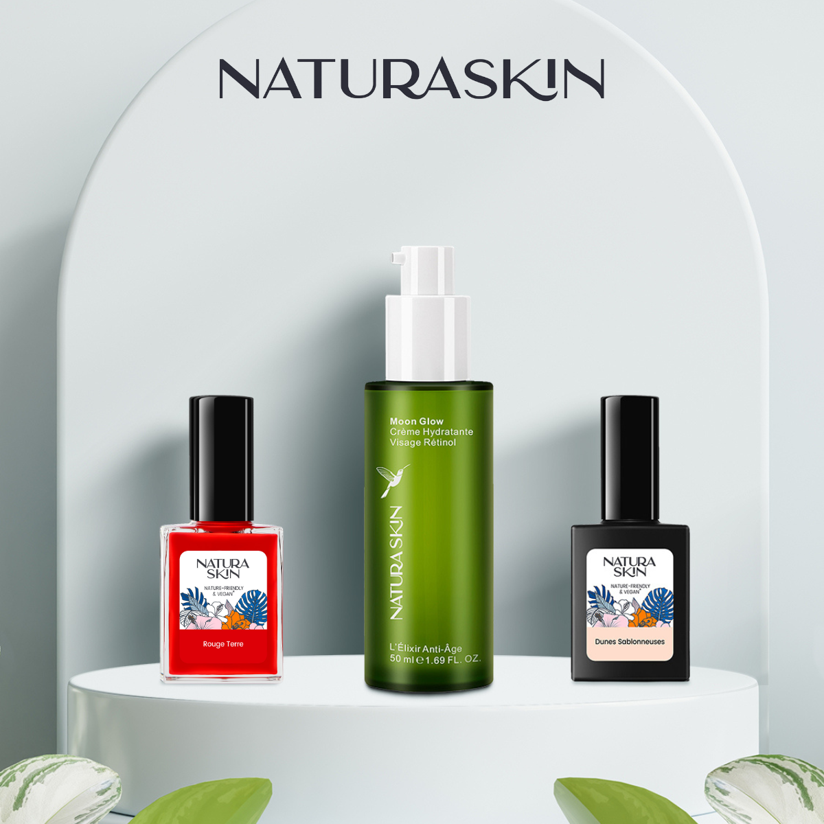 Vernis écologique bio sourcé ton rouge naturel