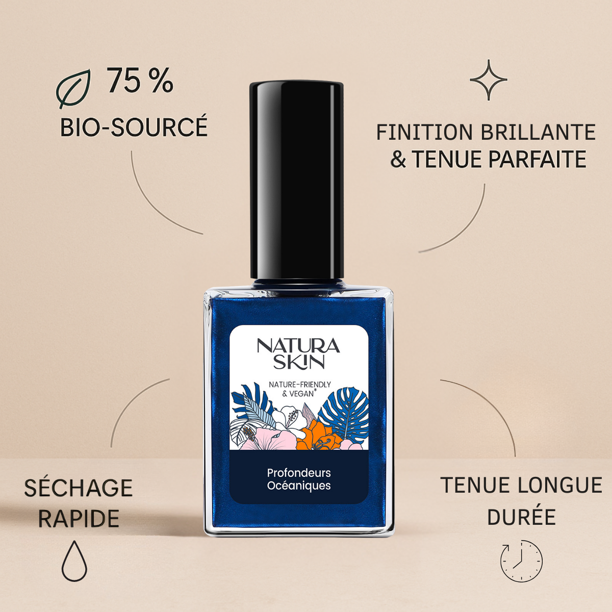 Vernis vegan profondeurs océaniques longue tenue