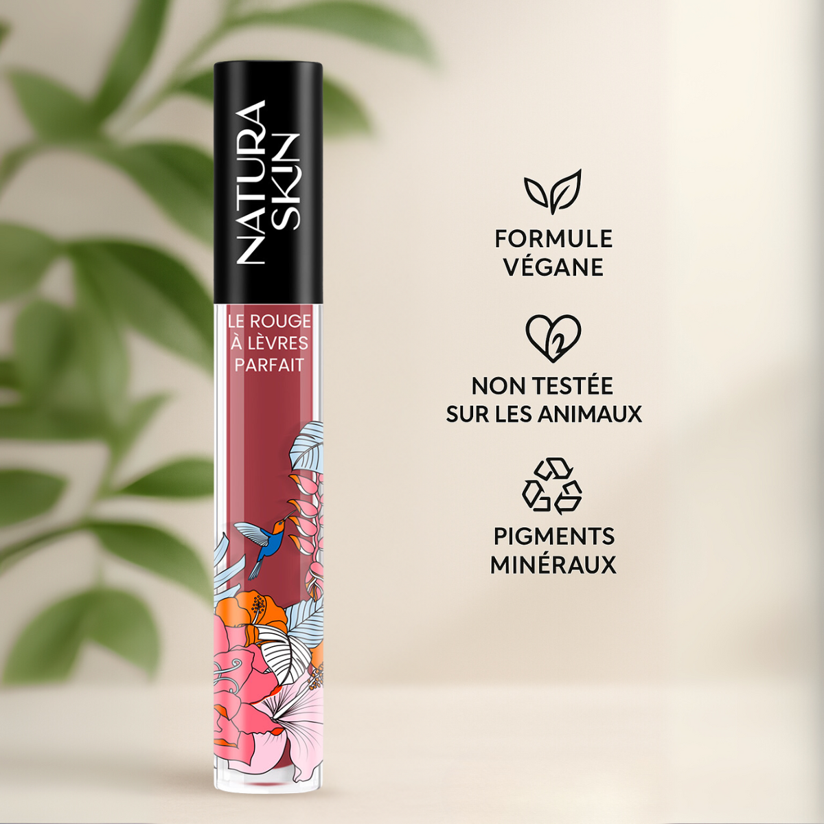 Couleur rouge brun subtile et sophistiquée pour les lèvres
