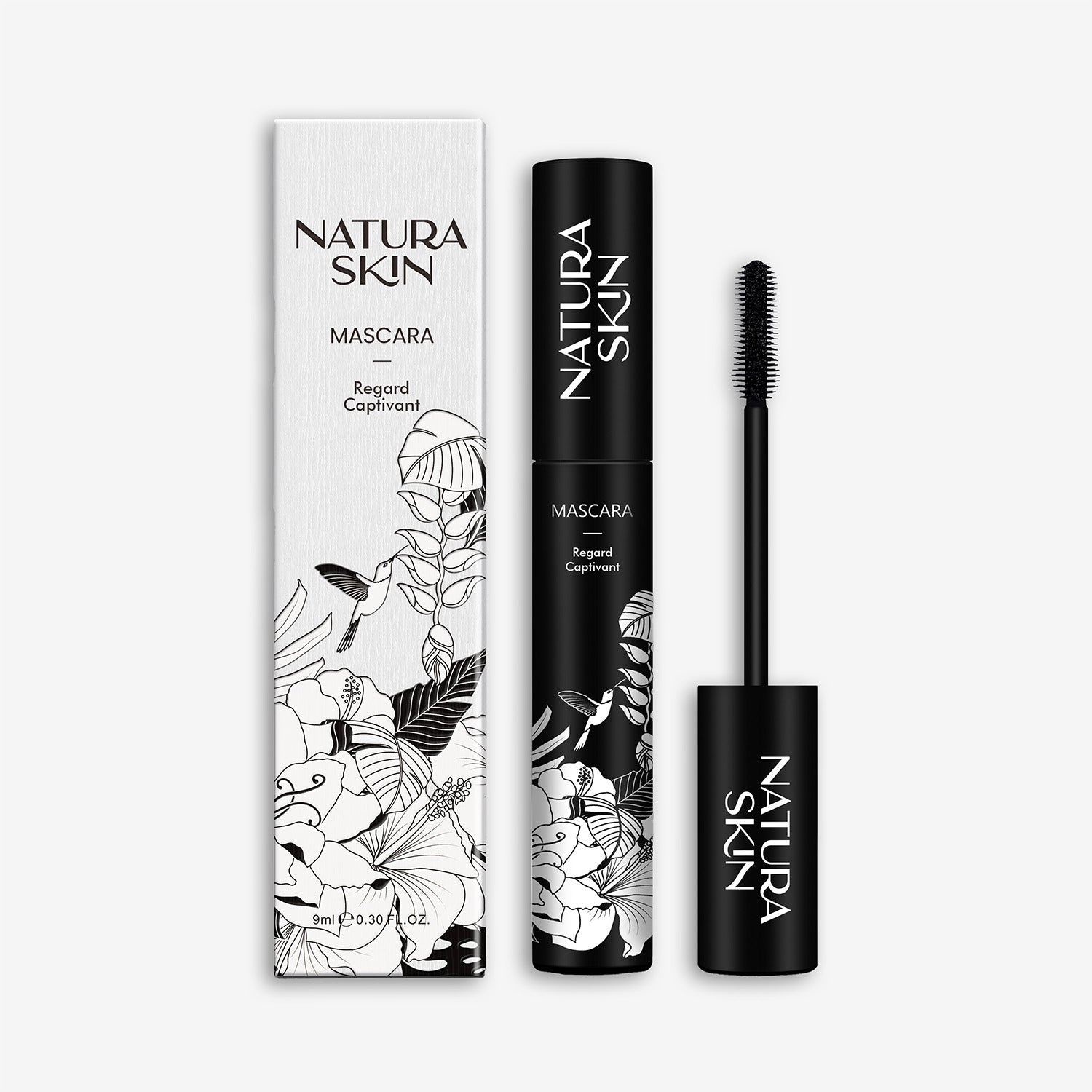 Mascara volume effet faux cils 2 formules Natura Skin packaging