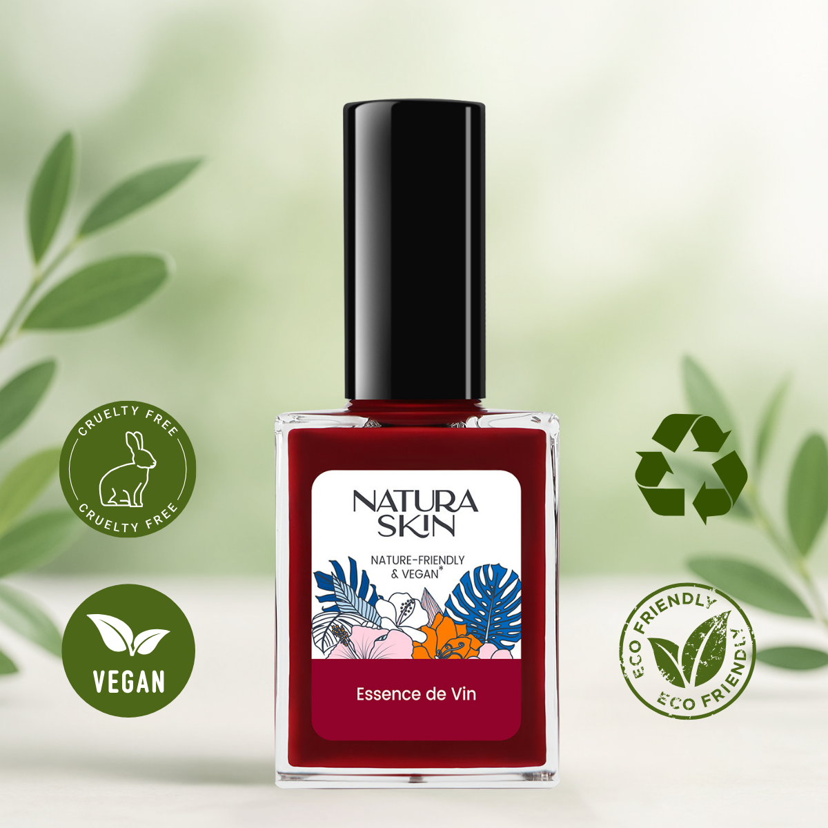 Vernis gel chic rappelant la profondeur du vin rouge