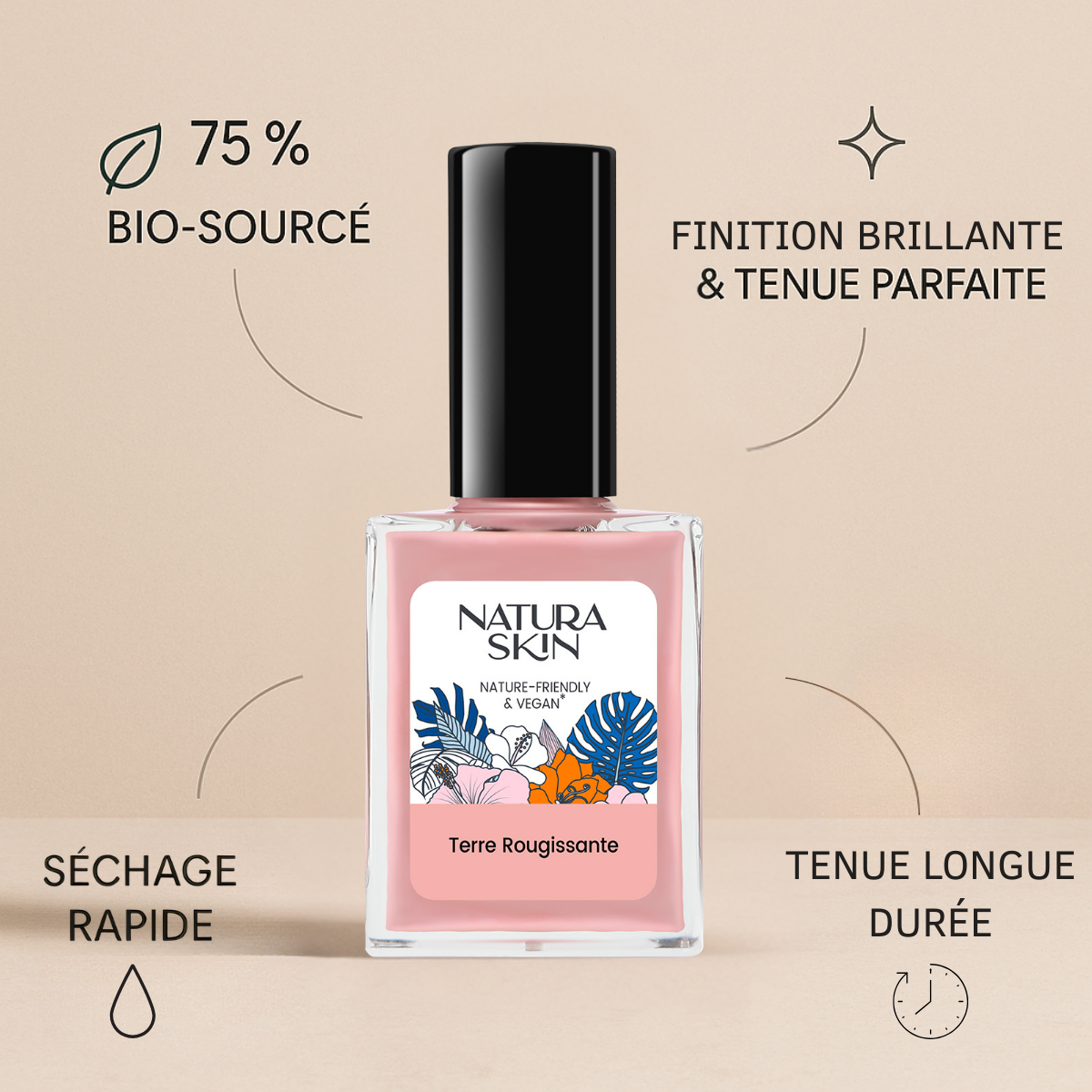 Teinte automnale parfaite pour une manucure chic