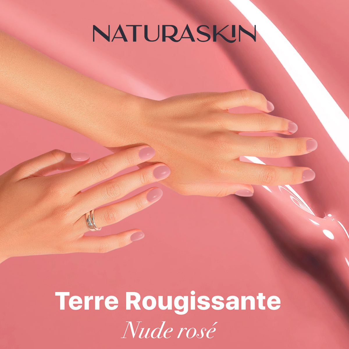 Vernis gel à l’éclat rouge brun subtil et raffiné