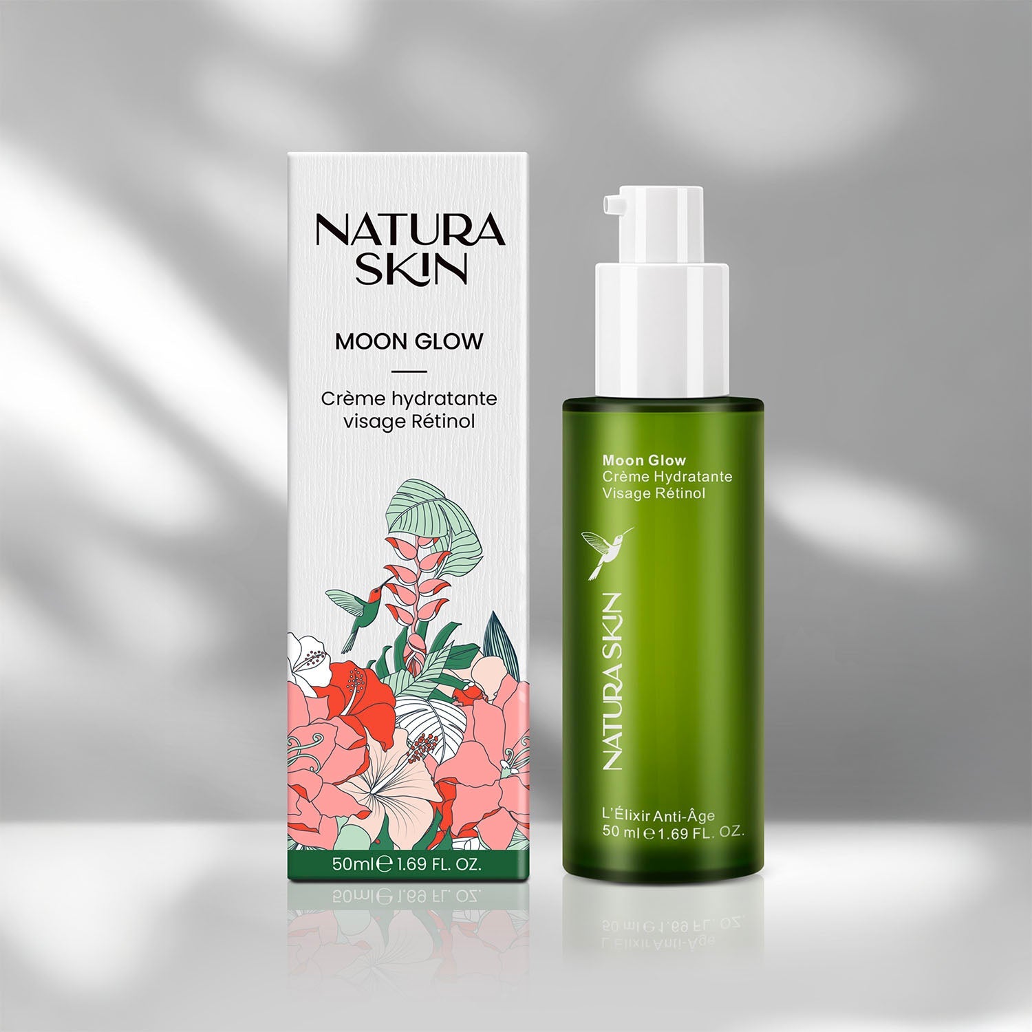 Crème rétinol premières rides flacon airless préservé