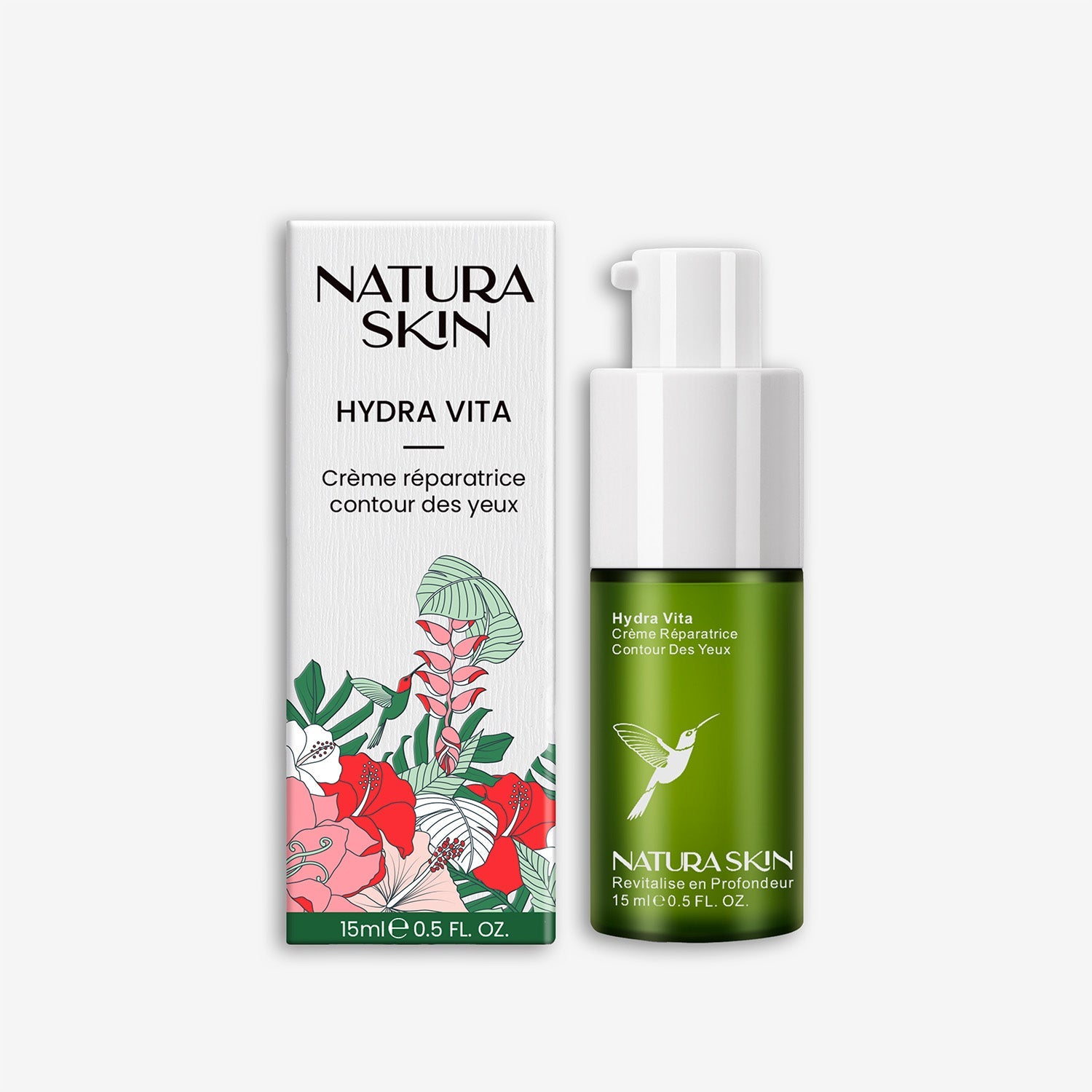 Crème contour des yeux peptides caféine anti-cernes 15ml Natura Skin