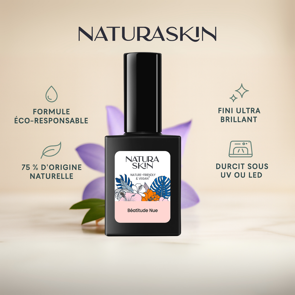 Teinte nude discrète et raffinée